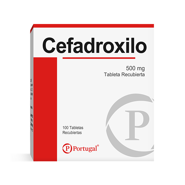 Cefadroxilo 500 mg Caja x 100 Tabletas Recubiertas - Blister