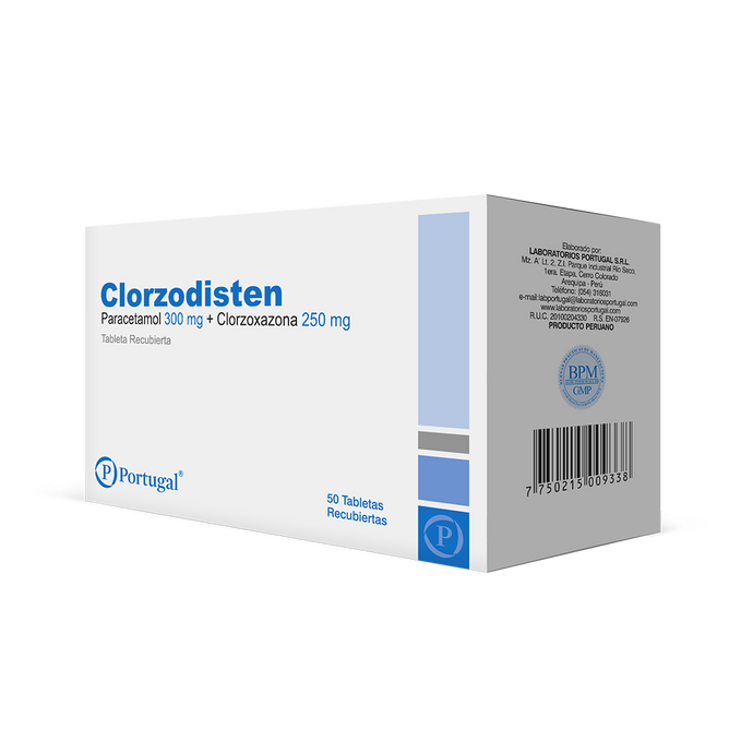 Clorzodisten Tabletas Recubiertas - Blister
