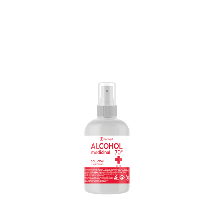 Alcohol Medicinal 70º 120 ml. con atomizador
