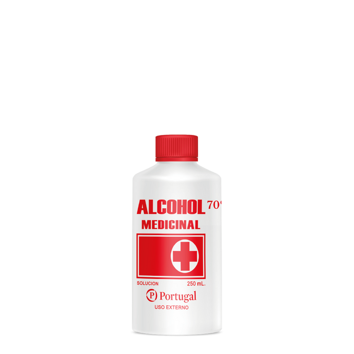 Alcohol medicinal 70º 250 ml.