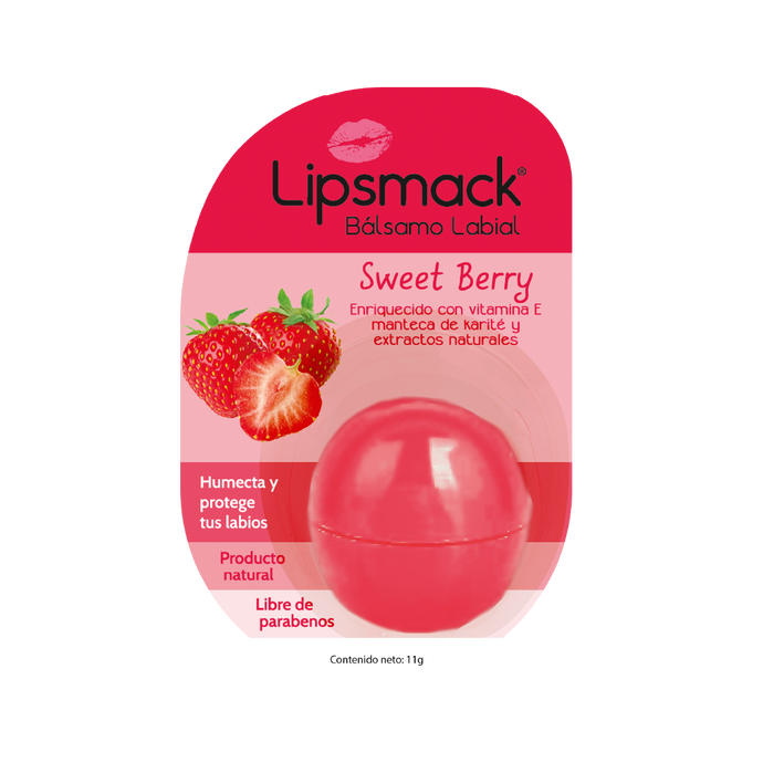 Lipsmack Bálsamo Labial Sweet Berry 11 g.