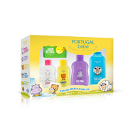 Pack Cuidado Bebé #6: Aceite, Shampoo, Colonia, Talco y Jabón Nat.