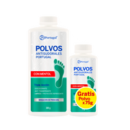 Pack Polvos Antisudorales Mentolados 300 g. + 75 g.