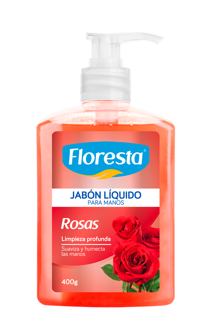 Jabón Líquido Floresta Rosas 400 g.